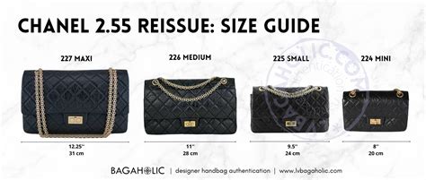 chanel flap bag sizes cm